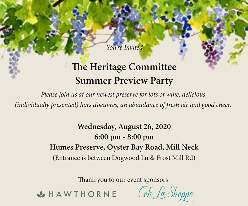 Heritage Committee Summer Preview Party